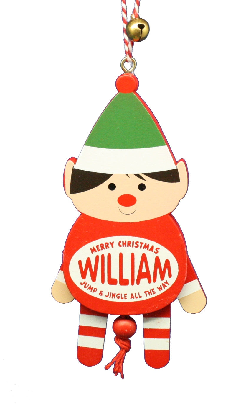 Dancing Wooden Ornament (L - Z) -