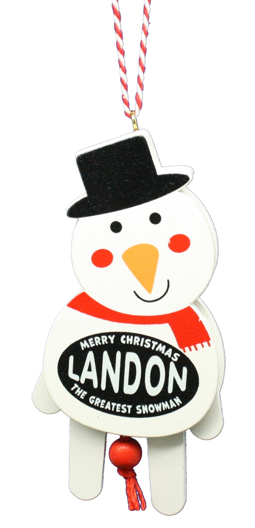 Dancing Wooden Ornament (L - Z) -