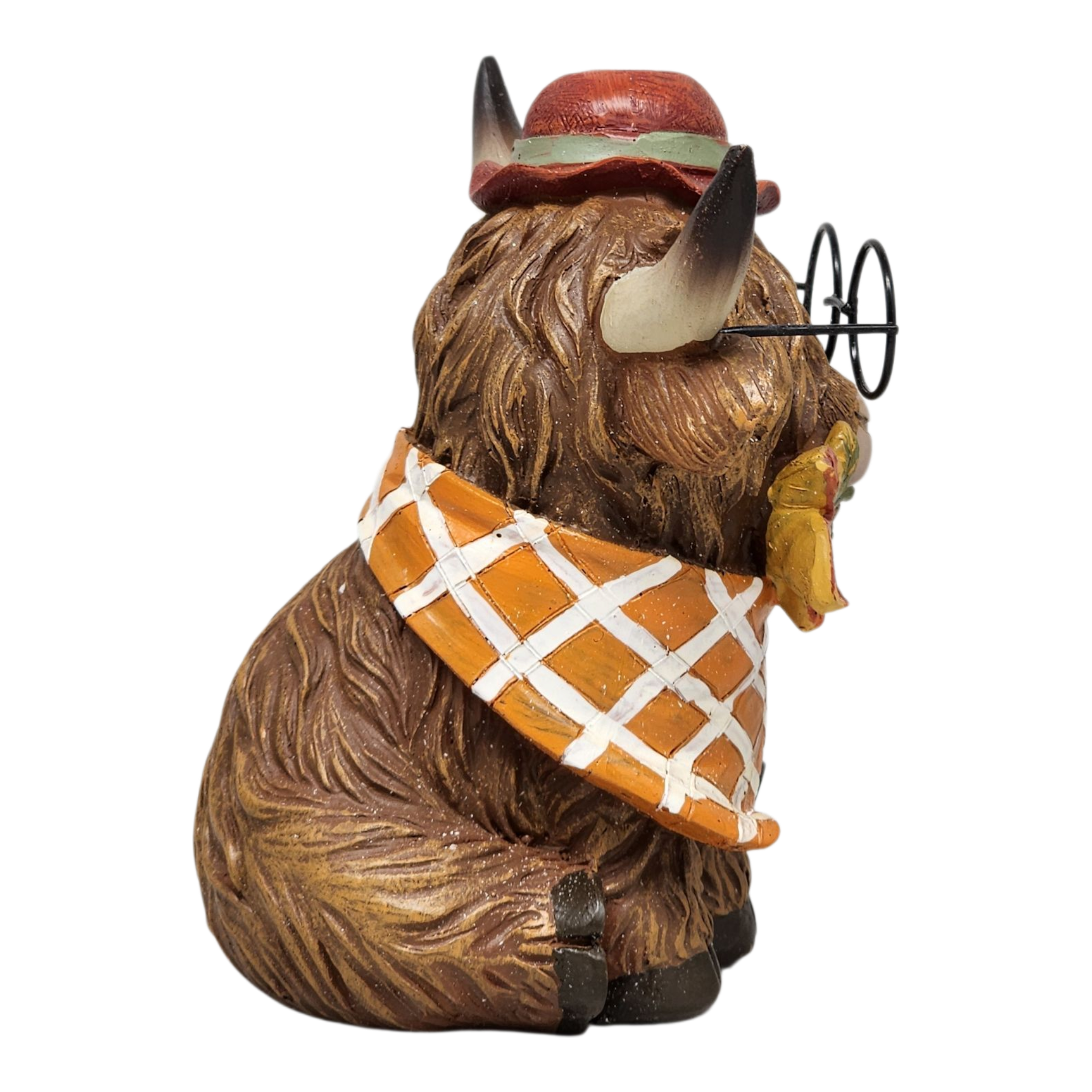 Dapper Highland Cow Figurine - Girl - 5 Inch