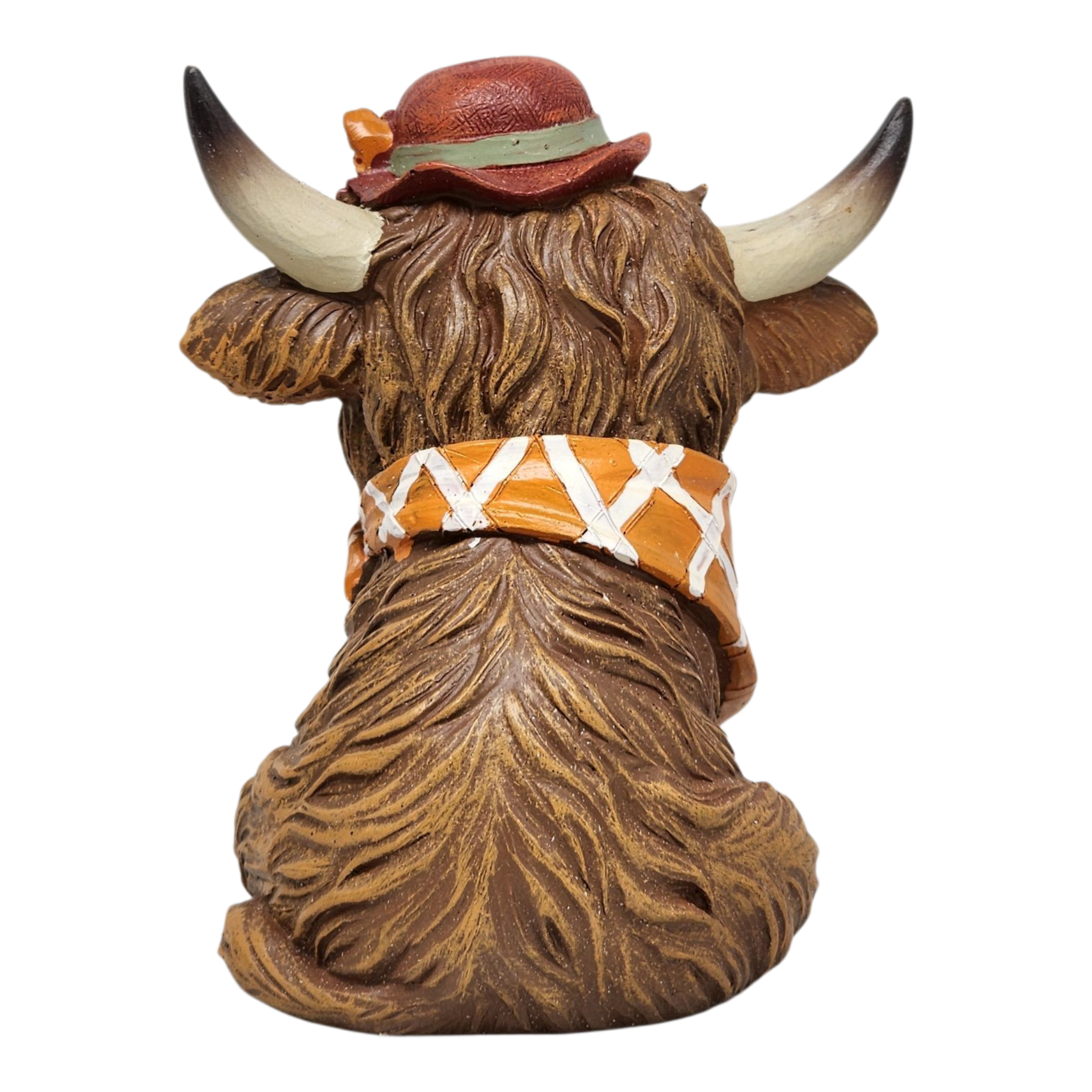 Dapper Highland Cow Figurine - Girl - 5 Inch