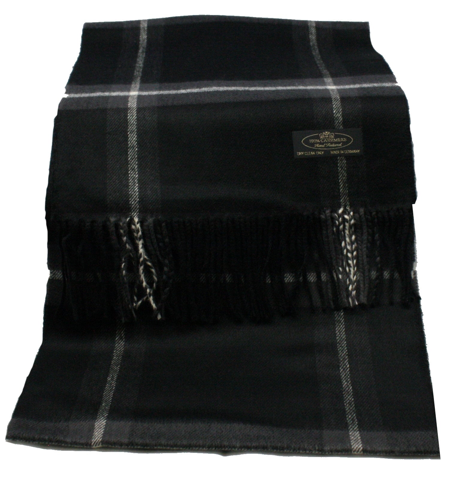 Darks Plaid Cashmere Scarf