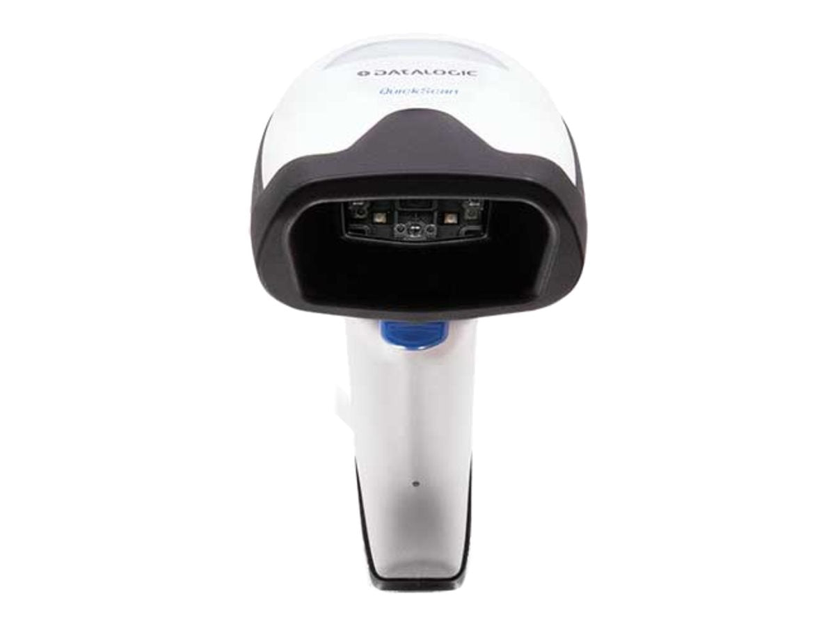 Datalogic QuickScan QD2590 - Kit - barcode scanner - handheld - 2D imager - 60 frames / sec - decoded - keyboard wedge, RS-232, QD2590-WHK1
