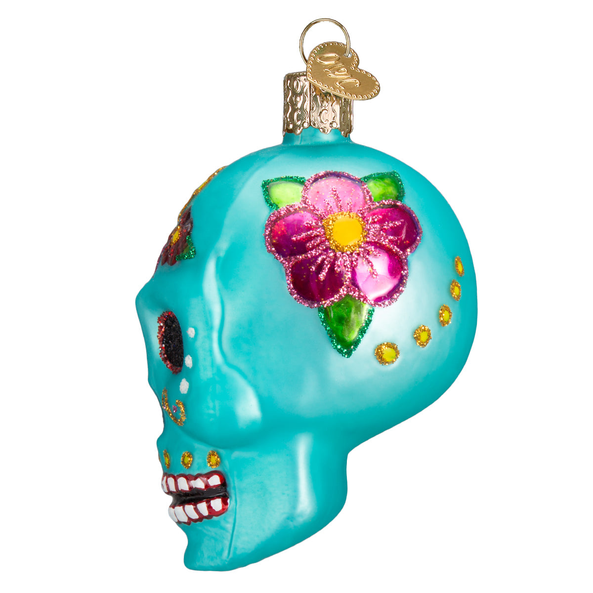 Day of the Dead Glass Ornament
