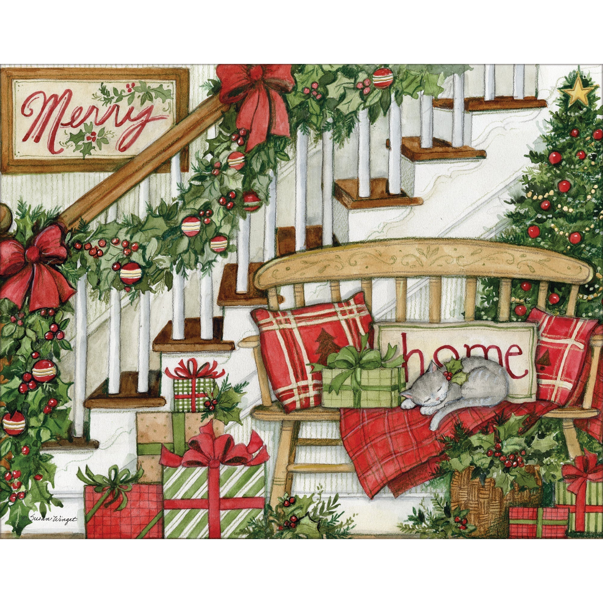 Deck The Halls Boxed Christmas Cards