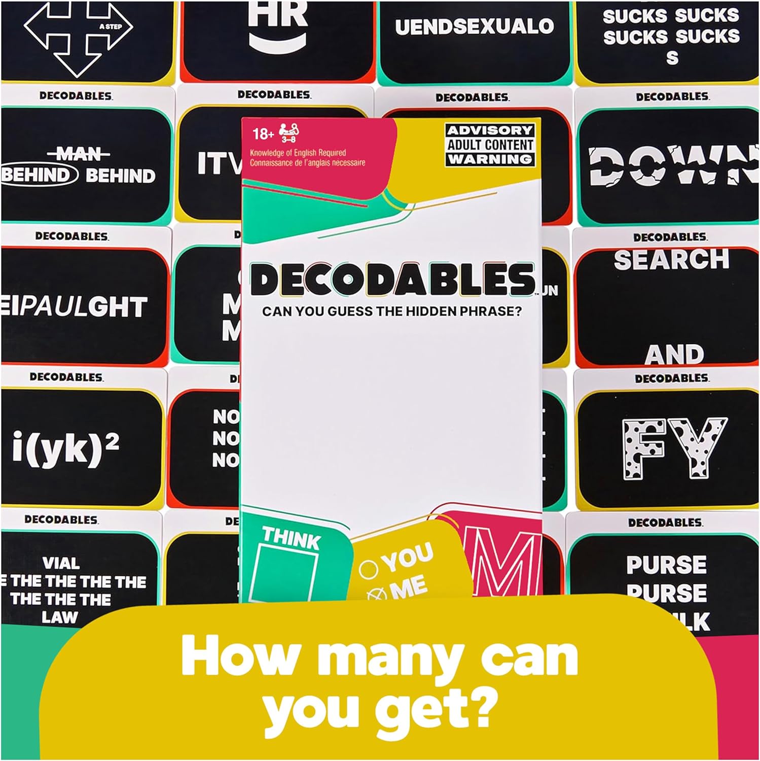 Decodables - Can You Guess The Hidden Phrase - A Hysterical Adult Party Game