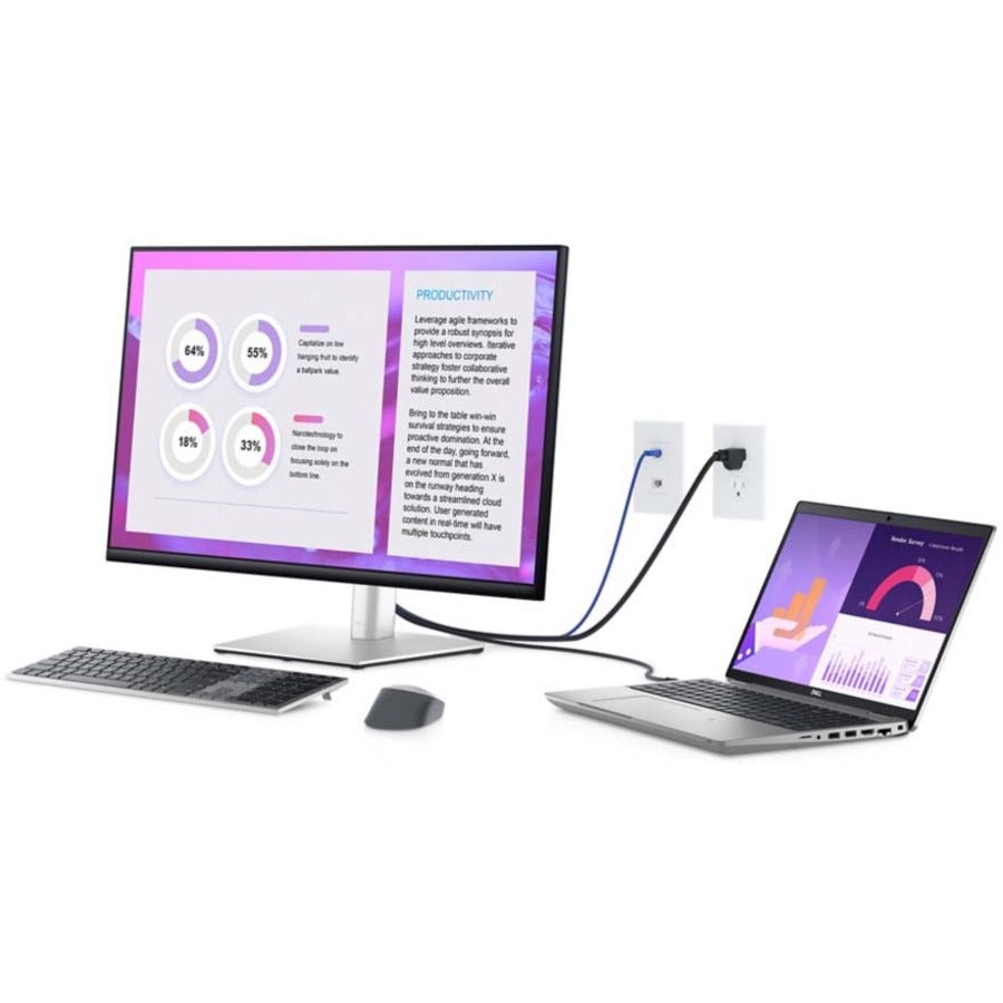 Dell 32 Monitor - P3223QE | 31.5-Inch 4K UHD Display with USB-C Hub | Tecisoft DELL-P3223QE