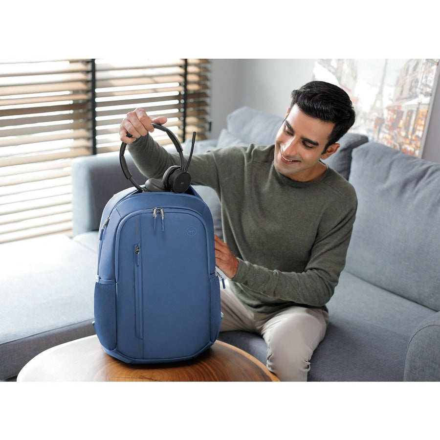 Dell Ecoloop Urban Backpack Rucksack Blue Recycled Plastic