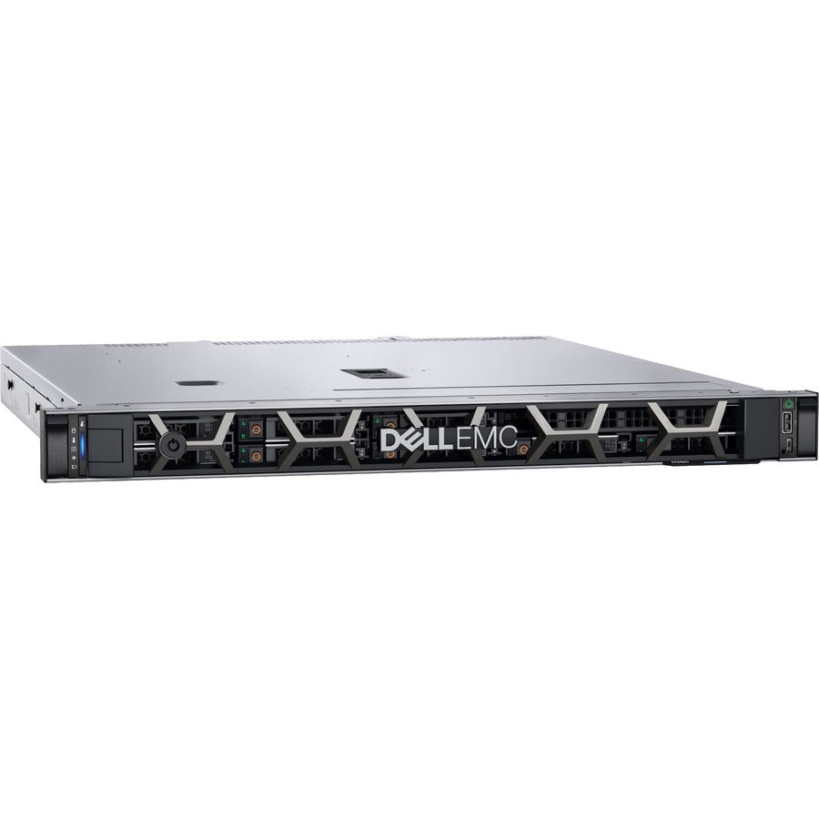 Dell Emc Poweredge R350 1U Rack-Mountable Server - 1 X Intel Xeon E-2334 3.40 Ghz - 8 Gb Ram - 480 Gb Ssd - 12Gb/S Sas, Serial Ata/600 Controller