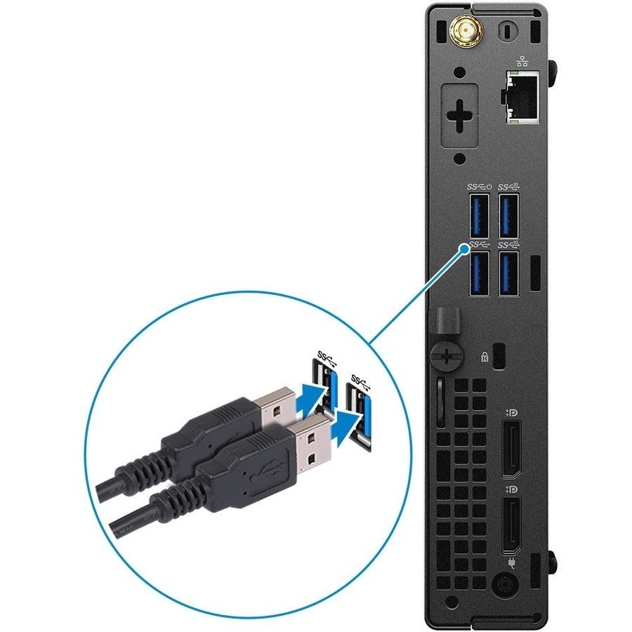 Dell-IMSourcing OptiPlex 7000 7080 Desktop Computer - Intel Core i5 10th Gen i5-10500T - 16 GB - 256 GB SSD - Micro PC YW8YR