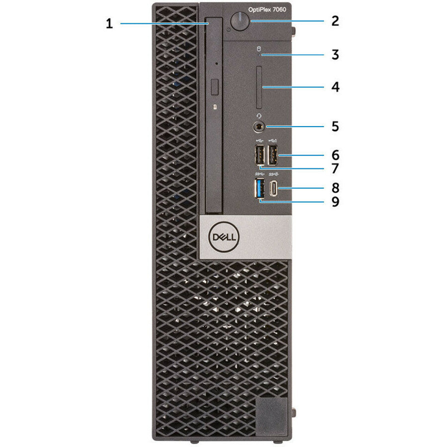 Dell-Imsourcing Optiplex 7000 7060 Desktop Computer - Intel Core I5 8Th Gen I5-8500 3 Ghz - 8 Gb Ram Ddr4 Sdram - 256 Gb Ssd - Small Form Factor