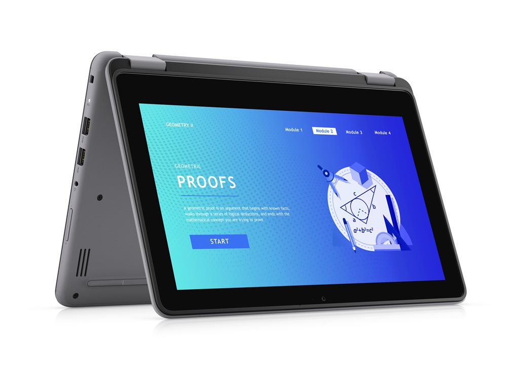 Dell Latitude 3140 - Flip design - Intel N-series - N200 / up to 3.7 GHz - Win 11 Pro National Academic - UHD Graphics - 4 GB YNX3P
