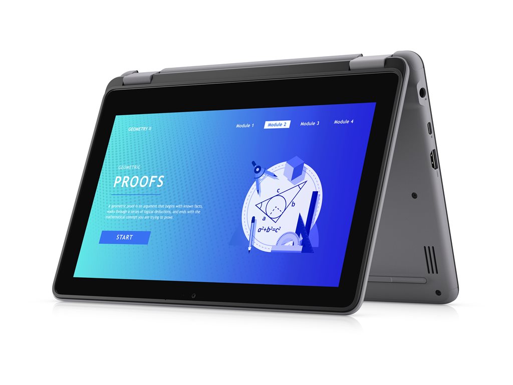 Dell Latitude 3140 - Flip design - Intel N-series - N200 / up to 3.7 GHz - Win 11 Pro National Academic - UHD Graphics - 4 GB YNX3P