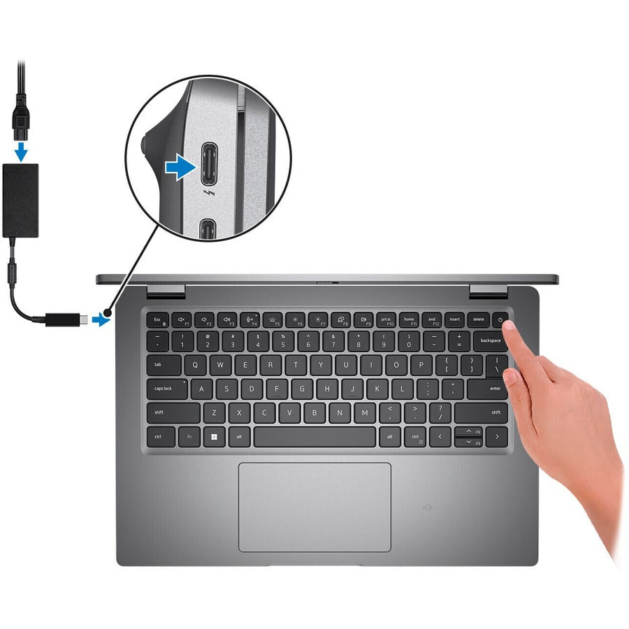 Dell Latitude 5000 5431 14 Notebook - Full HD - Intel Core i7 12th Gen i7-1270P - vPro Technology - 16 GB - 256 GB SSD - English (US) Keyboard - Titan Gray" MFYH3