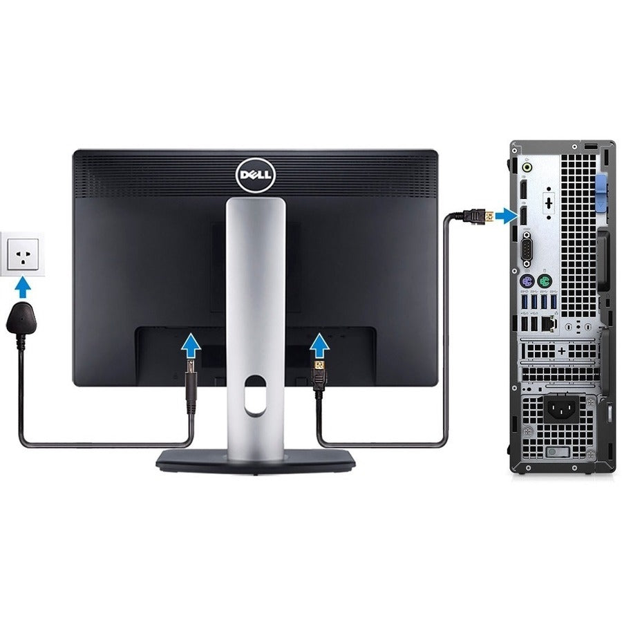 Dell OptiPlex 7000 7090 Desktop Computer - Intel Core i7 11th Gen i7-11700 - vPro Technology - 16 GB - 256 GB SSD - Small Form Factor - Black MVN6H