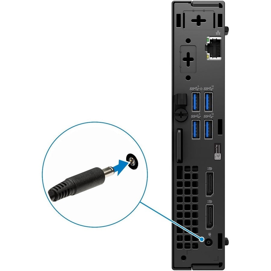 Dell OptiPlex 7000 Desktop Computer - Intel Core i5 12th Gen i5-12500T - vPro Technology - 8 GB - 256 GB SSD - Micro PC - Black TWKWP