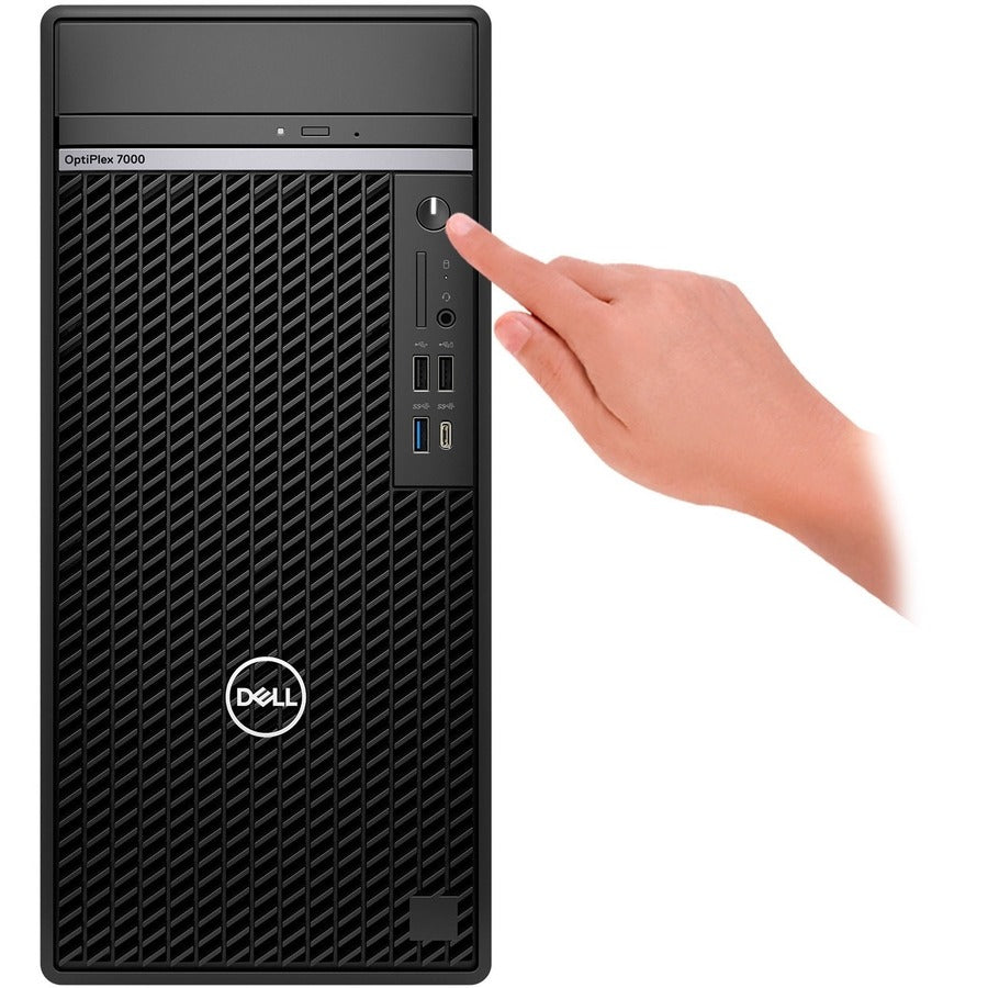Dell OptiPlex 7000 Desktop Computer - Intel Core i7 12th Gen i7-12700 - vPro Technology - 16 GB - 512 GB SSD - Tower - Black 40DTM