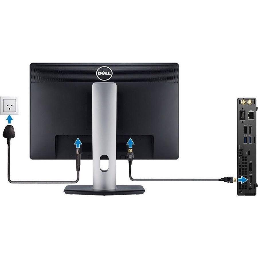 Dell Optiplex 3080 Ddr4-Sdram I3-10105T Mff Intel® Core™ I3 8 Gb 128 Gb Ssd Windows 10 Pro Mini Pc Black