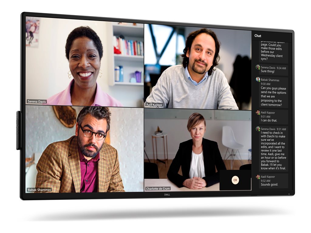 Dell P5525QC - 55 Diagonal Class (54.64" viewable) LED-backlit LCD display - conference - 4K UHD (2160p) 3840 x 2160" DELL-P5525QC