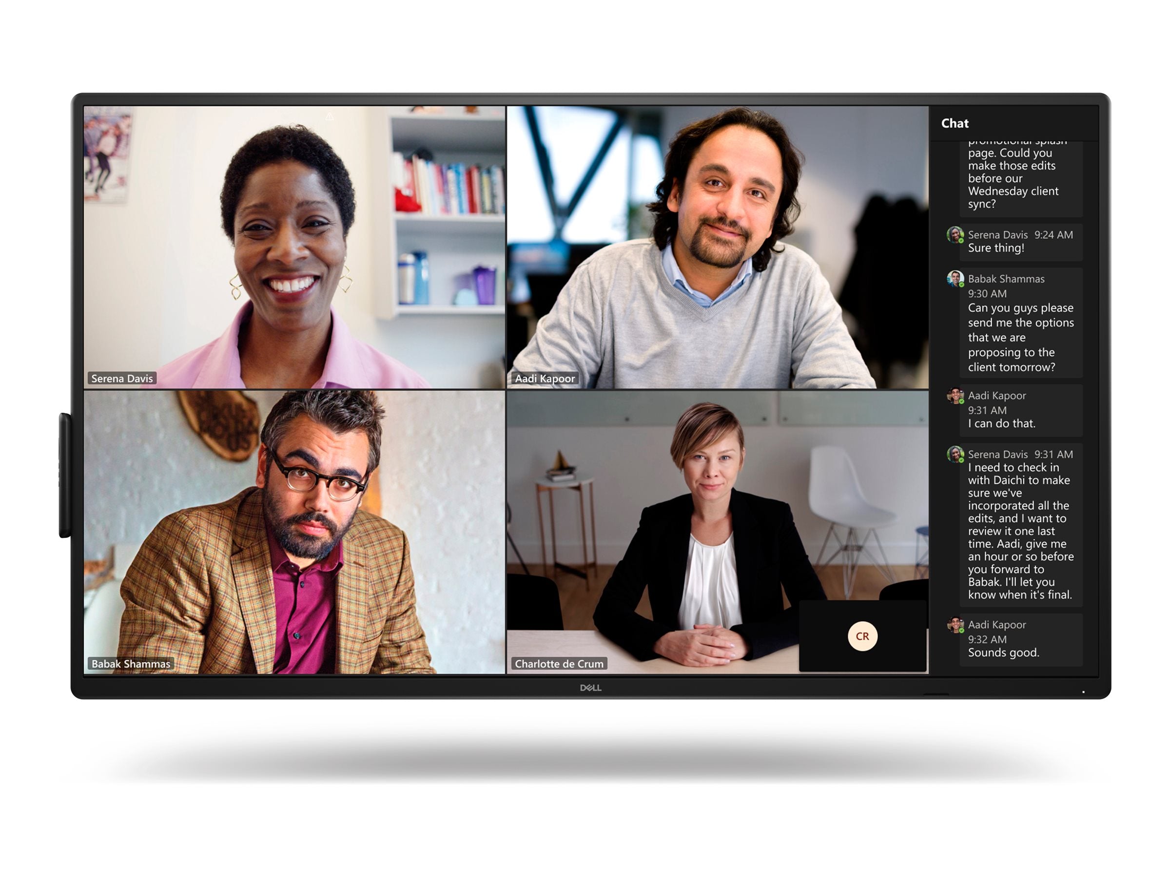 Dell P5525QC - 55 Diagonal Class (54.64" viewable) LED-backlit LCD display - conference - 4K UHD (2160p) 3840 x 2160" DELL-P5525QC