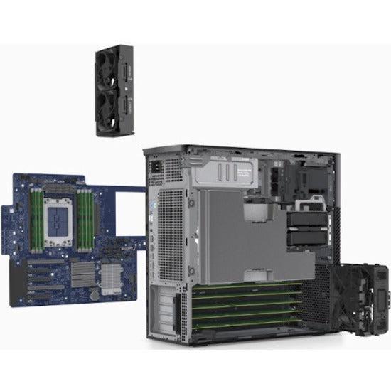Dell Precision 7000 7865 Workstation - AMD Ryzen Threadripper PRO Hexadeca-core (16 Core) 5955WX 4 GHz - 64 GB DDR4 SDRAM RAM - 2 TB SSD - Tower - Black