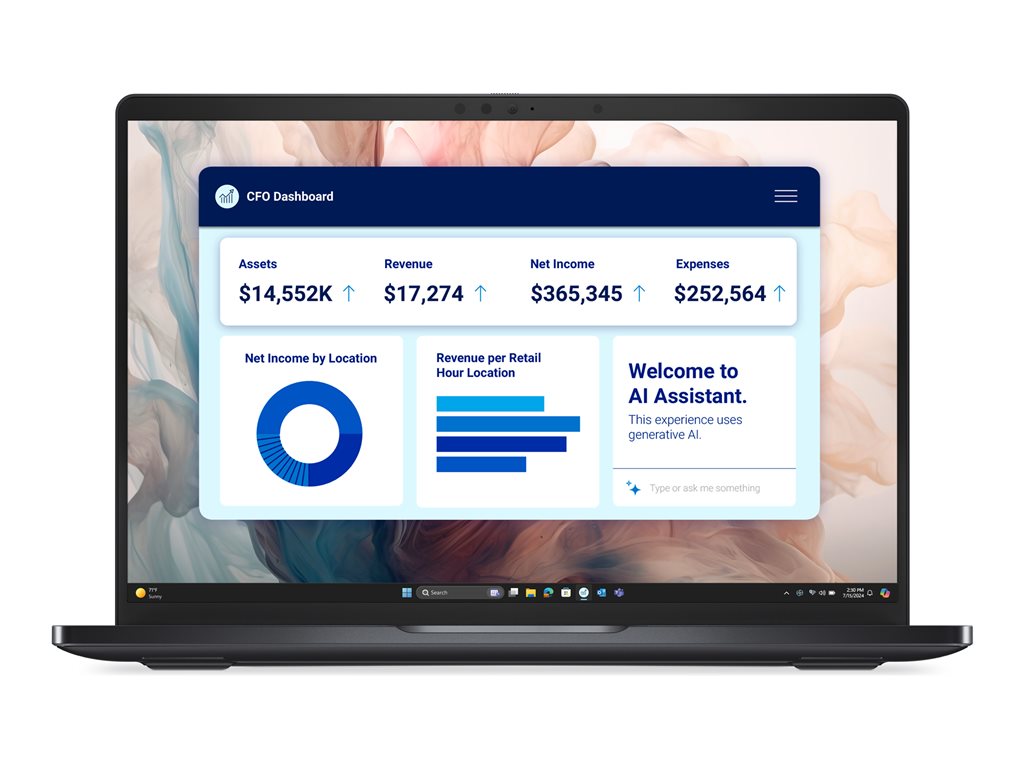 Dell Pro 13 Premium PA13250 Laptop - Intel Core Ultra 7, 5 GHz, Win 11 Pro