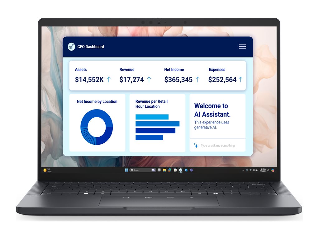 Dell Pro 13 Premium PA13250 Laptop - Intel Core Ultra 7, 5 GHz, Win 11 Pro