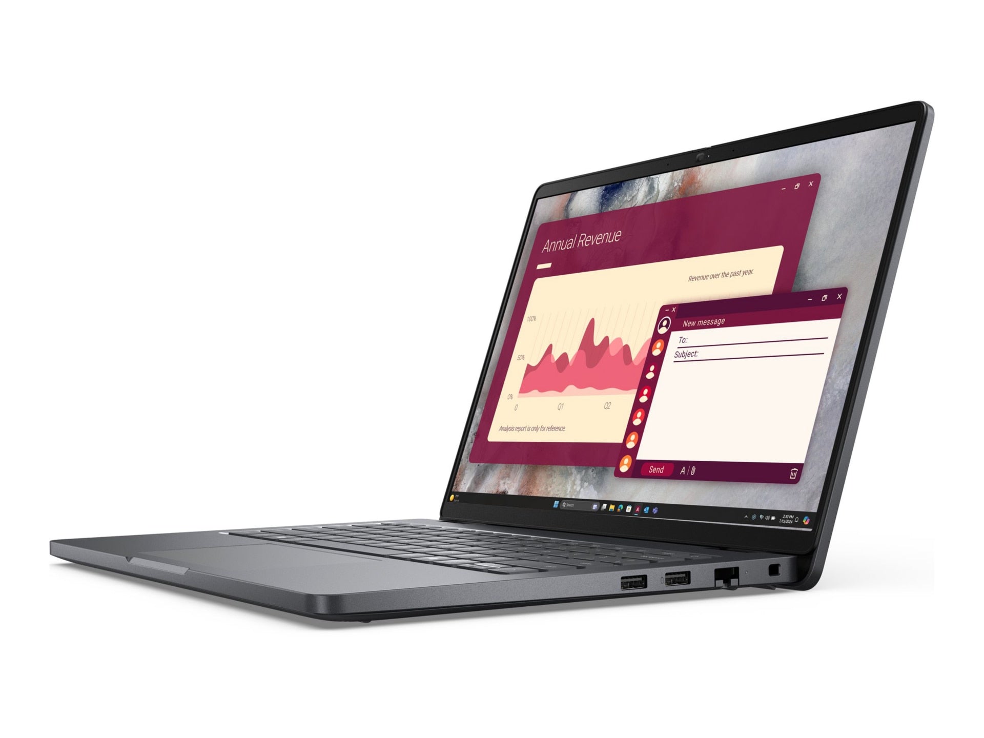 Dell Pro 14 PC14250 Laptop Core i5-120U 8GB 256GB SSD 14" FHD+ Non-Touch Camera