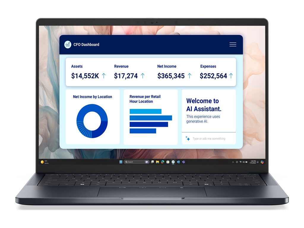 Dell Pro 14 Premium PA14250 Laptop - Intel Core Ultra 7, 5 GHz, Win 11 Pro