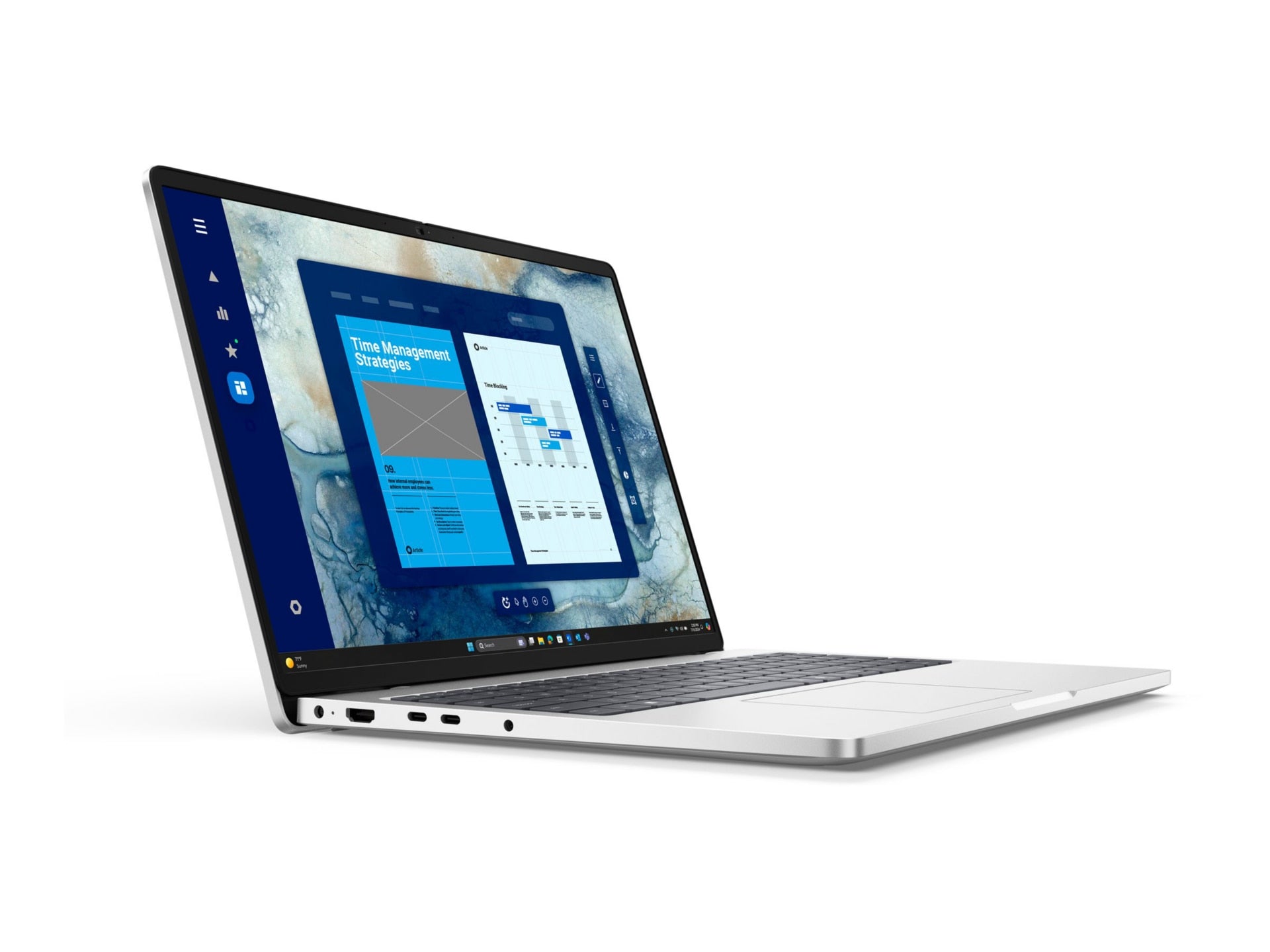 Dell Pro 16 (PC16250) BTX Base Laptop 512GB SSD E4 Power Cord US Platinum Silver