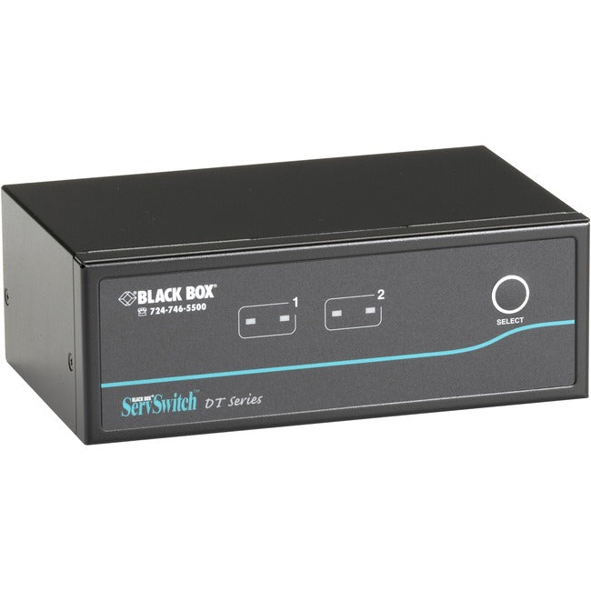 Desktop KVM Switch Dual Monitor - DVI-D USB 2-Port | BLACK BOX KV9622A