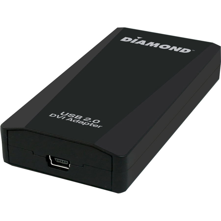 Diamond Usb 2.0 To Vga / Dvi / Hdmi Video Graphics Adapter - 1 X Female Usb - 1 X Dvi Female Video - 1920 X 1080 Supported - Black