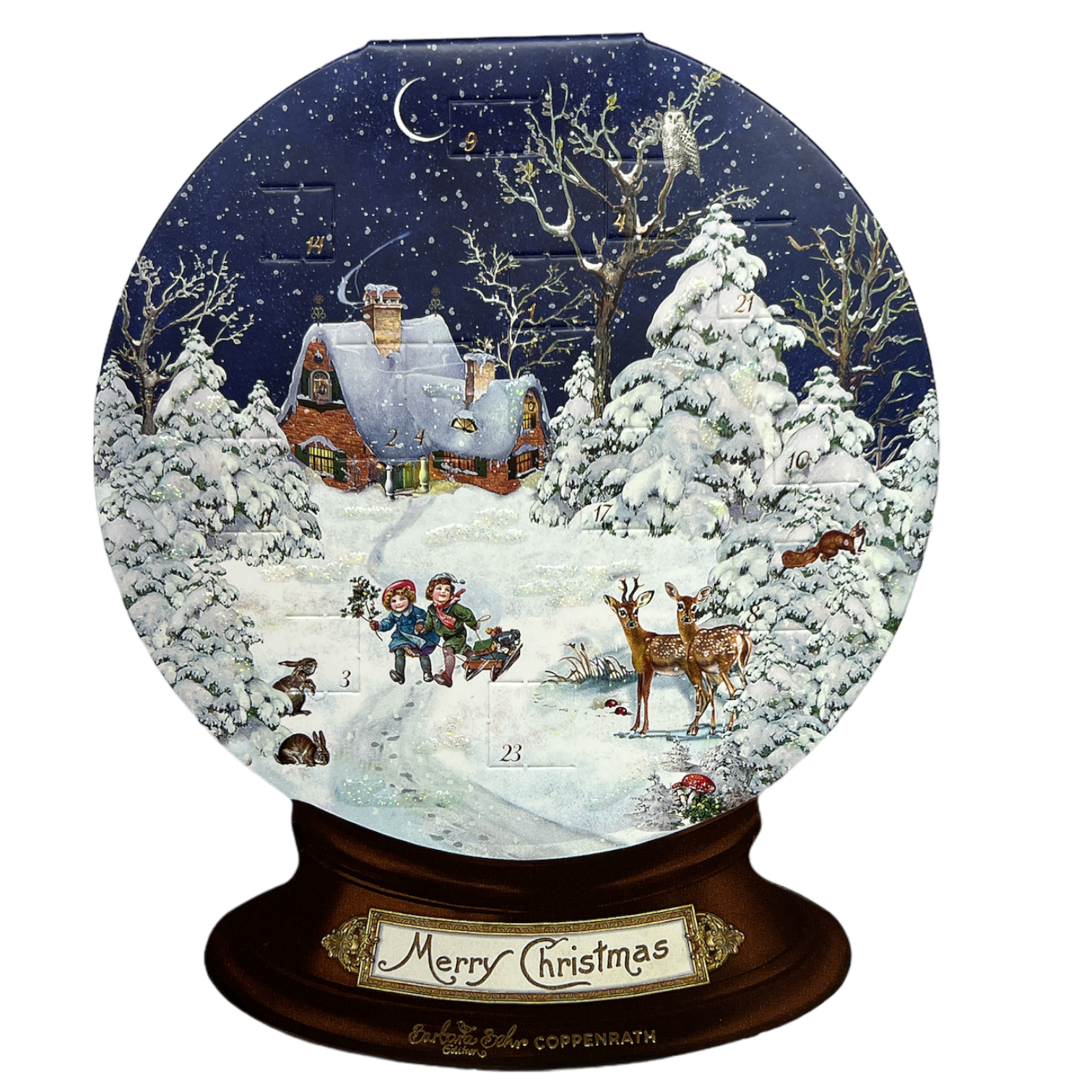 Diecut Snow Globe Advent Card With Envelope