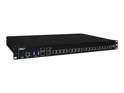 Digi Connect EZ 16 - Device server - with 1-year Digi LifeCycle Assurance - 16 ports - RS-232, 10GbE - rack-mountable EZ16-AD00