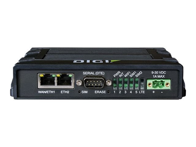 Digi IX20 - Wireless router - WWAN 2-port switch - RS-232 - Wi-Fi 5 - Dual Band - DIN rail mountable IX20-W007