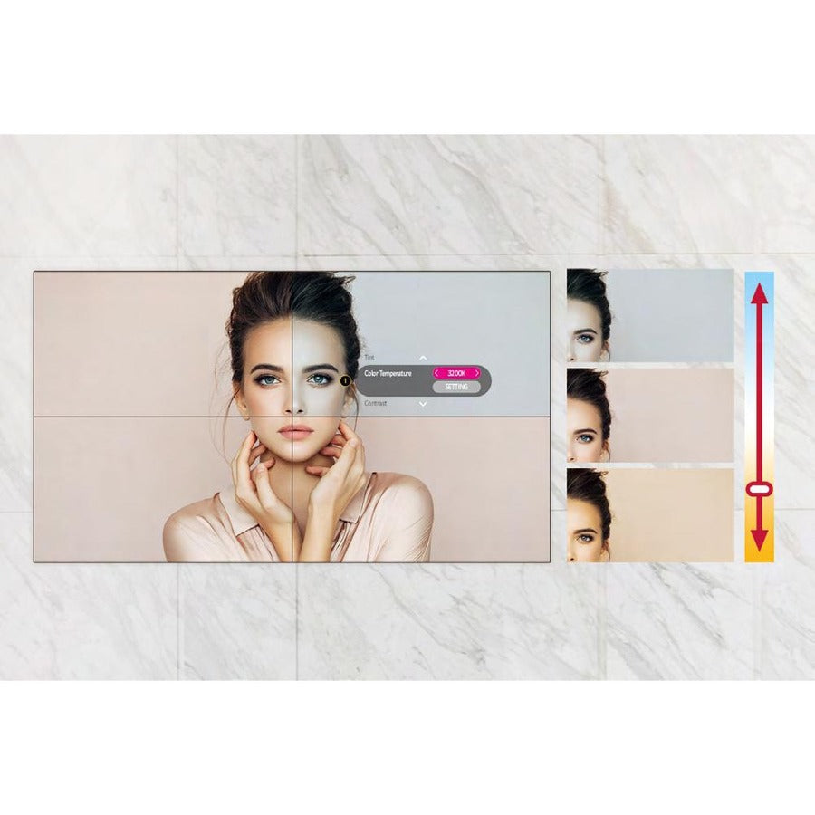 Digital Signage Video Wall 2x2 Bundle - 49" FHD Display System | TecISoft 49VL5GMW-4P
