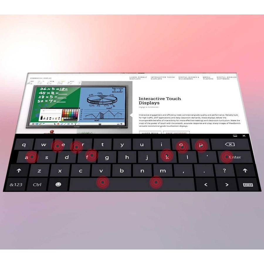 Digital ePoster Display - ViewSonic EP5542T 55" Multi-Touch 4K Interactive Kiosk | TechSoft