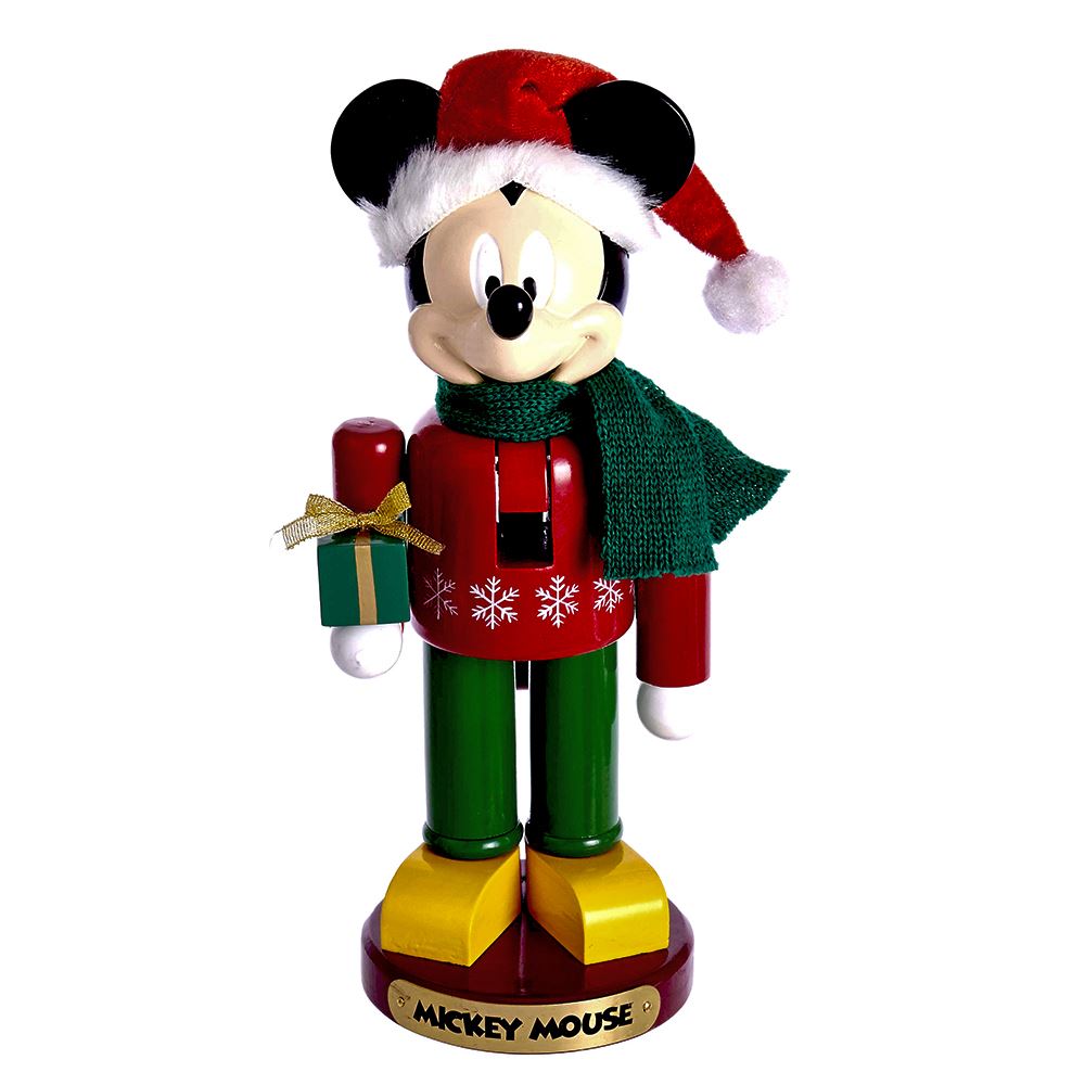 Disney Mickey Mouse With Present Nutcracker