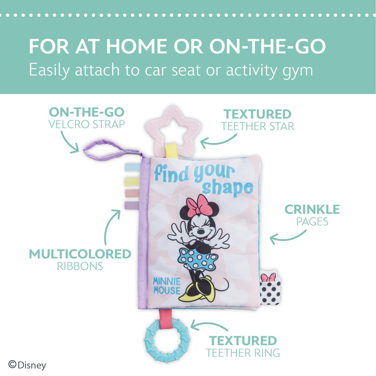 Disney - Minnie Mouse Find Your Shape Deluxe Soft Book