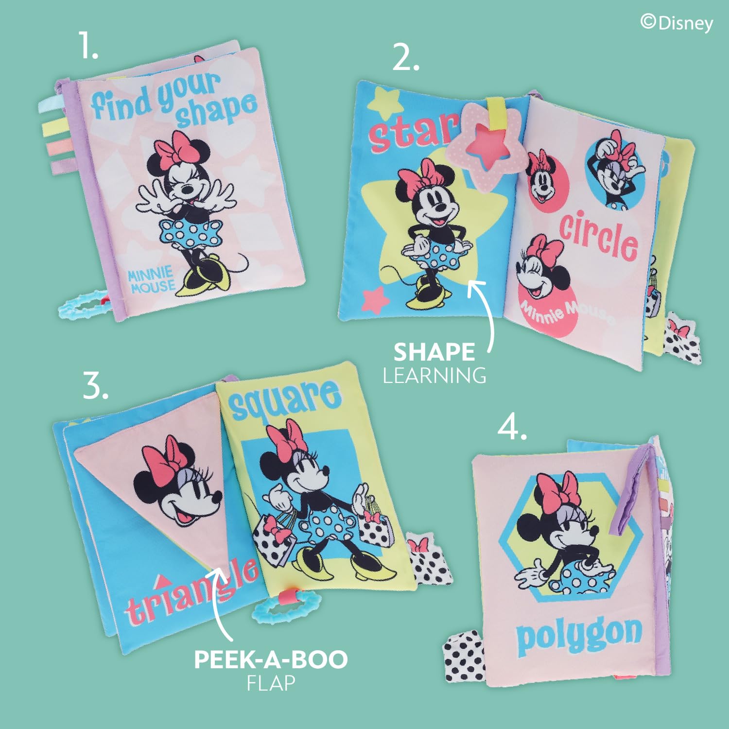 Disney - Minnie Mouse Find Your Shape Deluxe Soft Book