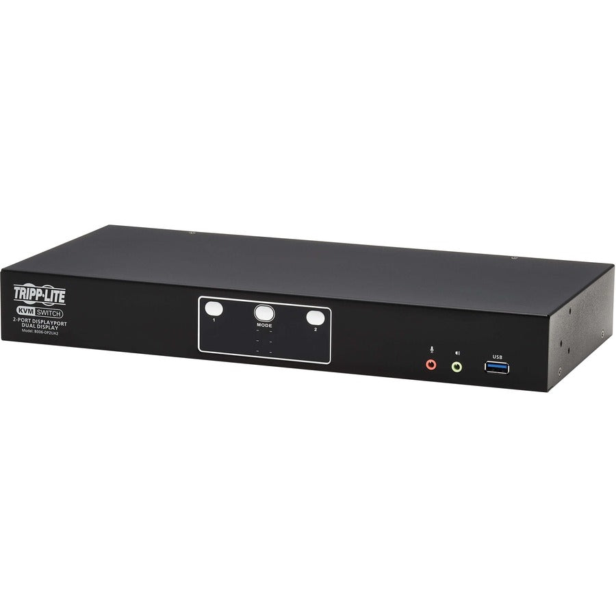 DisplayPort Dual Display KVM Switch 4K - 2-Port USB 3.2 Gen 1 | Tecisoft B006-DP2UA2
