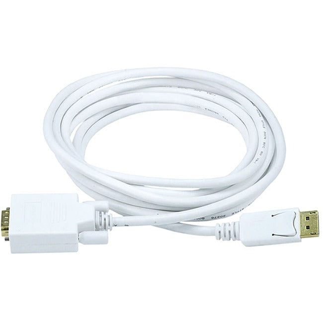 Displayport To Vga Cable - White 10Ft