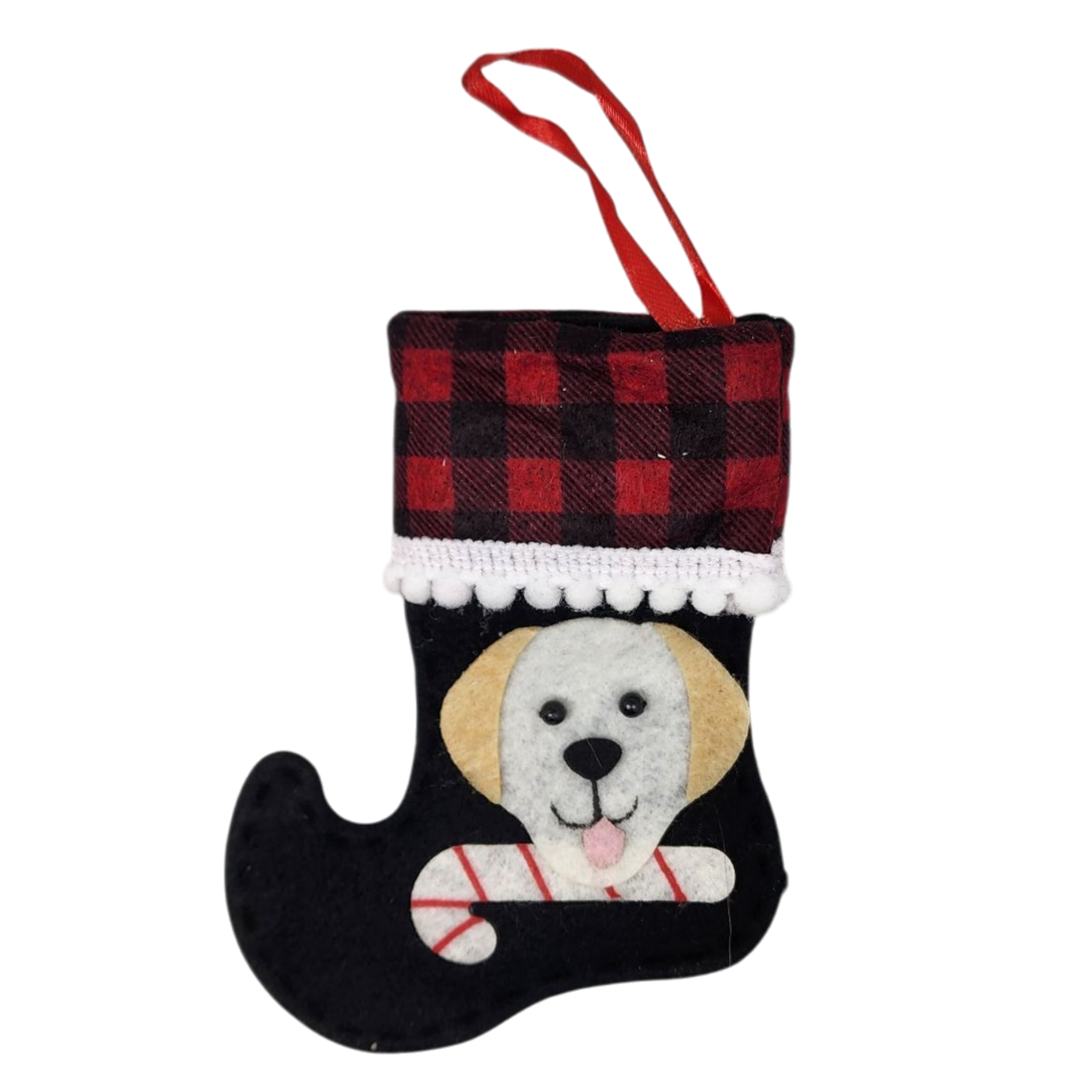 Doggie Mini Stocking Ornament - Lab
