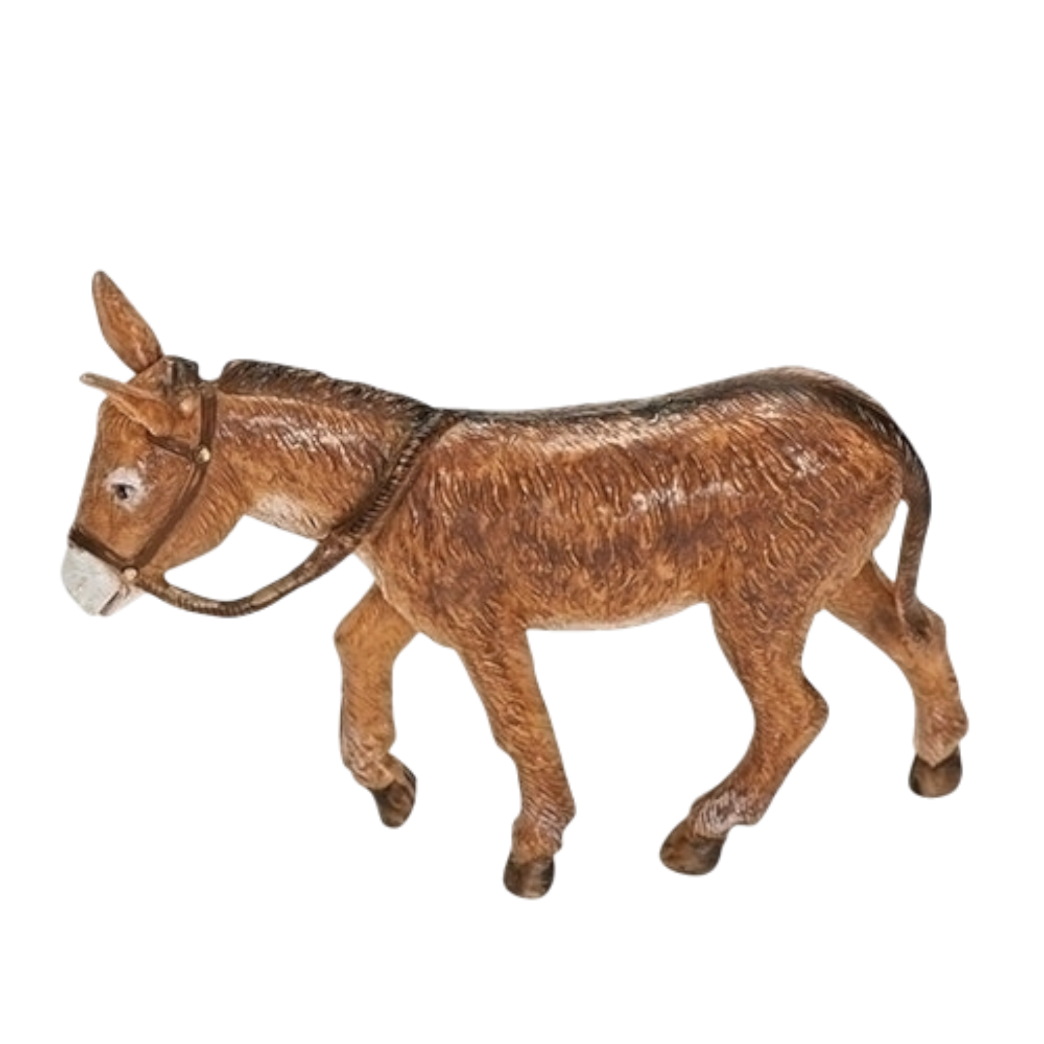 Donkey Nativity Figurine with Cross Hair - 5 Inch Scale