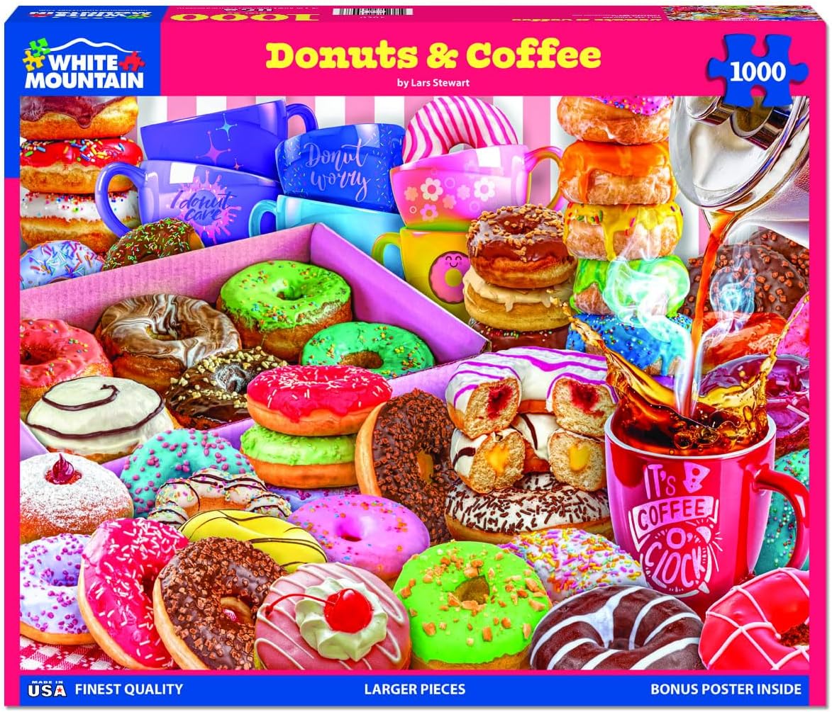 Donuts And Coffee Puzzle - 1000 Piece
