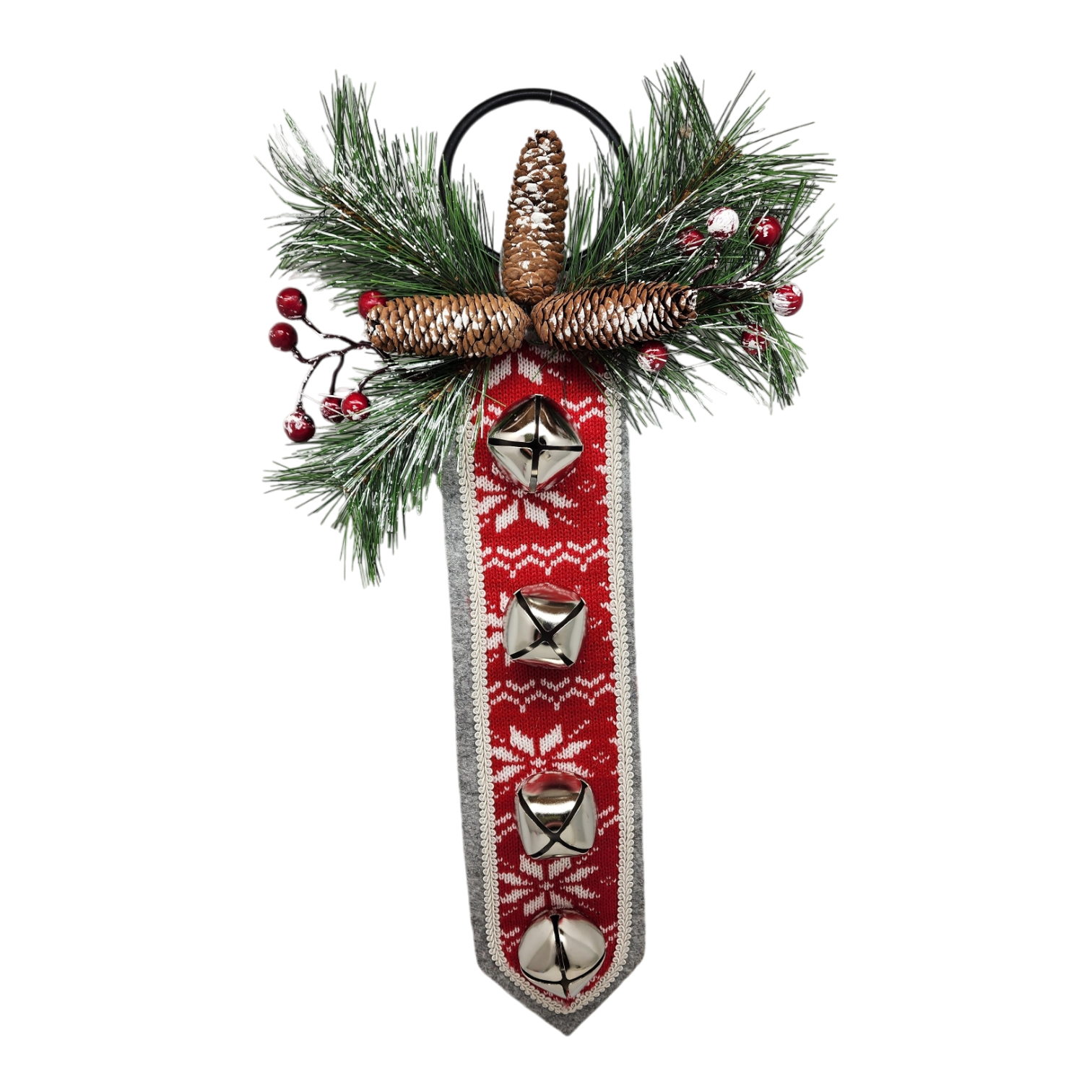 Doorknob Bell Sash - Red