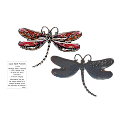 Dragonfly Inspriational Pocket Charm -