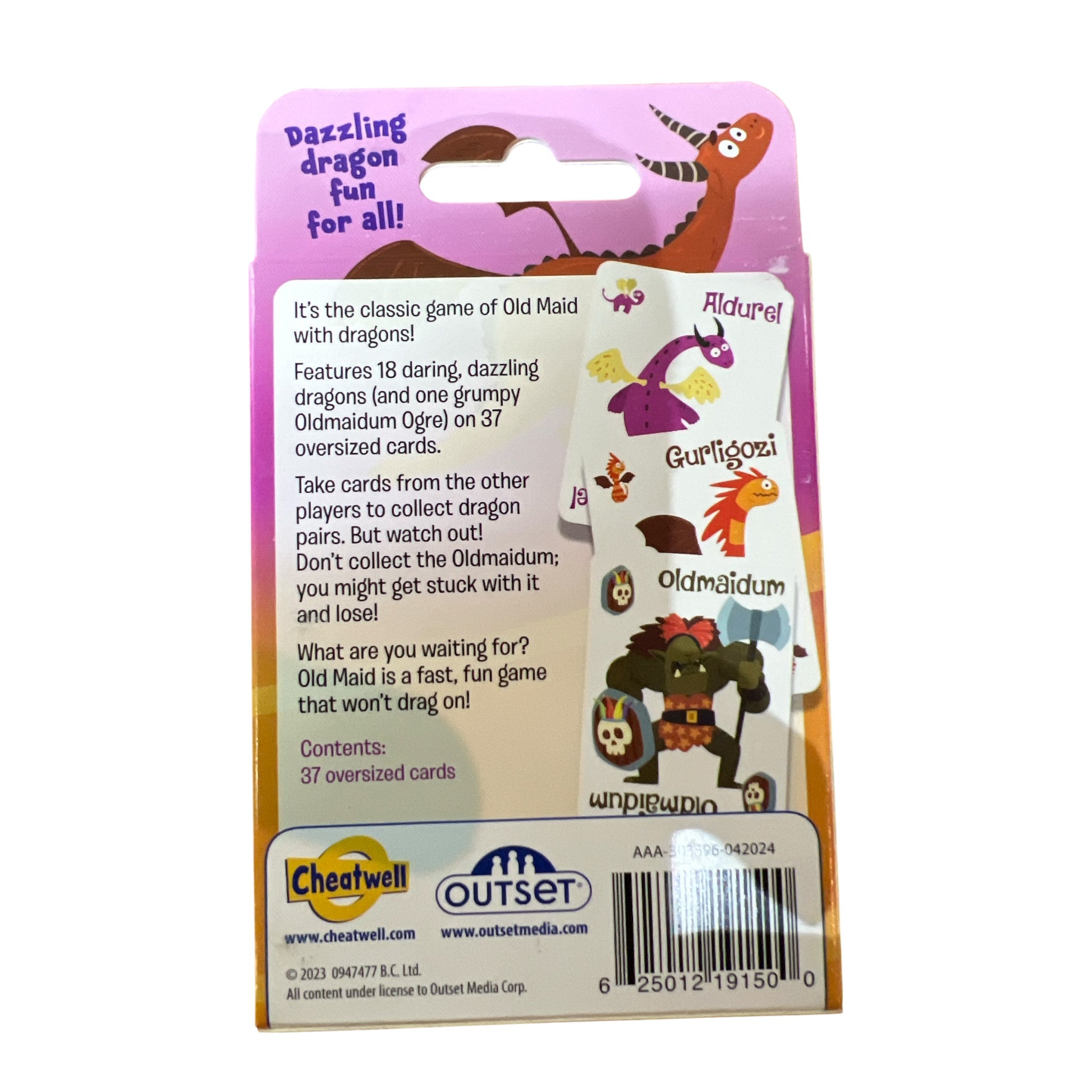 Dragons Old Maid Card Game