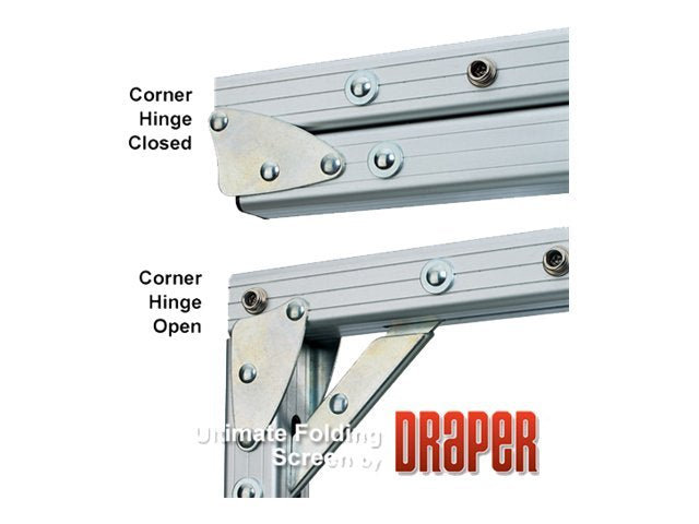 Draper Ultimate Folding Screen 16:10 Format - Projection screen with legs - rear - 146 (146.1 in) - 16:10 - Cineflex CH1200V"