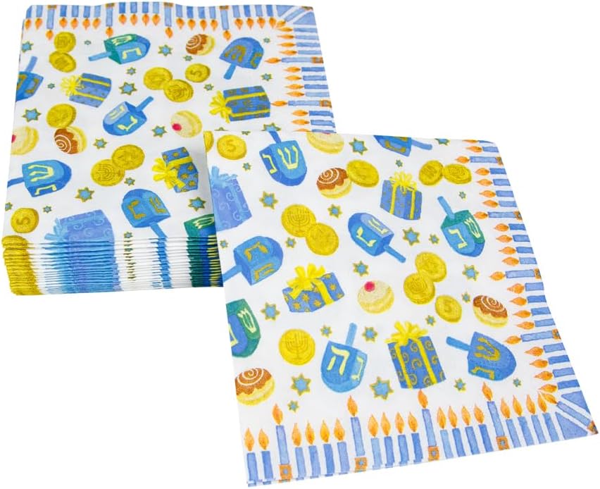 Dreidel, Dreidel, Dreidel Napkin Cocktail