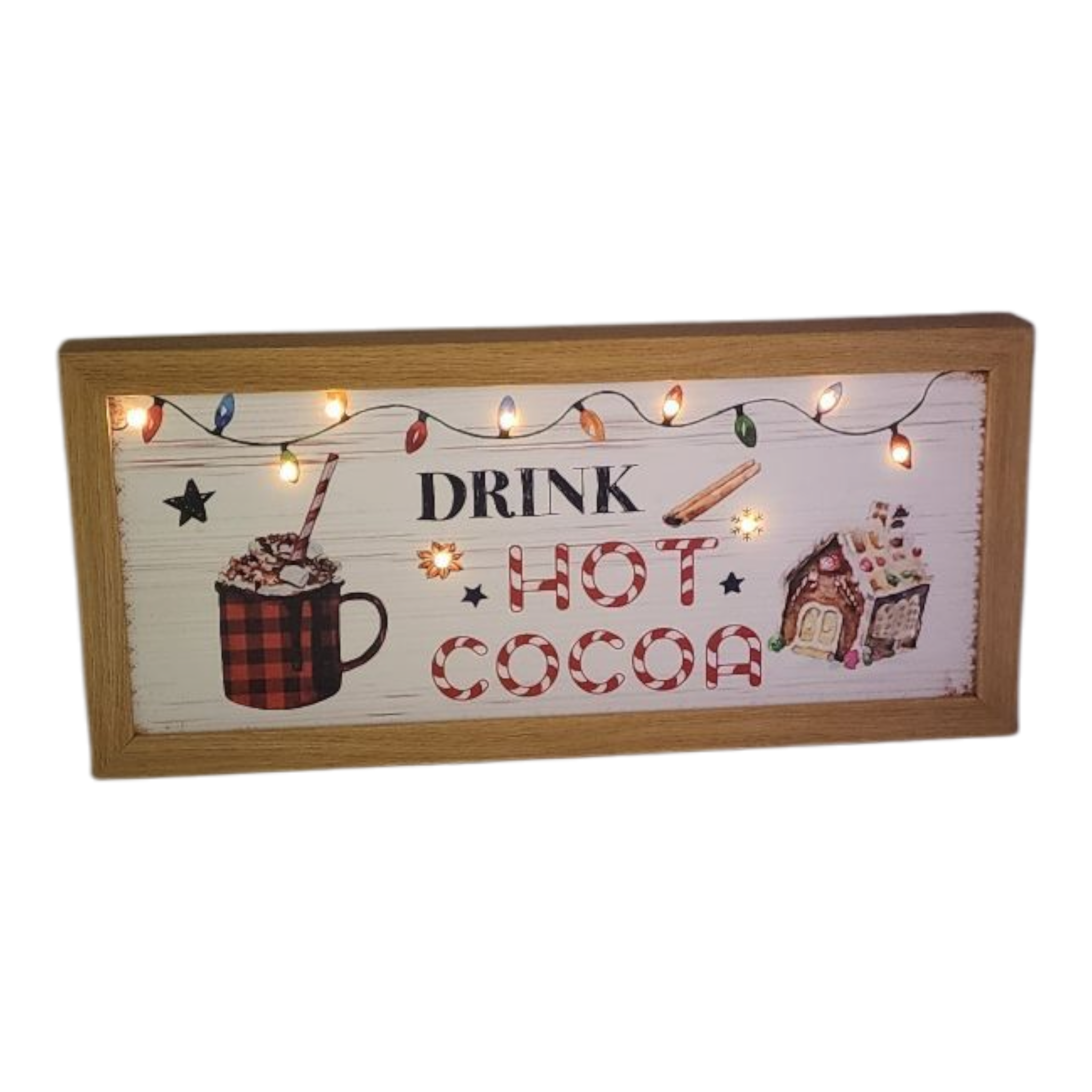 Drink Hot Cocoa Lighted Sign